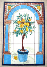 24" x 36" Hand painted Ceramic