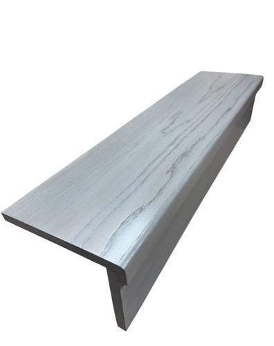 Grey solid oak staircase - oak,