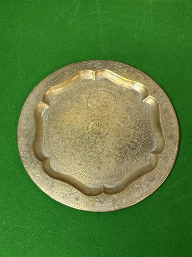 Vintage brass tray with