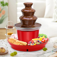 Electric Chocolate Fountain 3-Tier Fondue Machine & Snack Tray by Giles & Posner