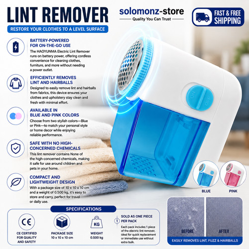 Lint remover electric - electric, off