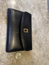 LAUNER LONDON Wallet in black ROYAL WARRANT  QUEEN Made in ENGLAND