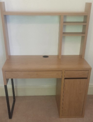 Ikea micke desk - oak, effect