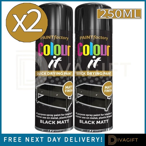 Black matt finish spray - x,