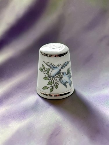 Royal worcester blue - blue, birds