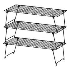3x Ikea  GREJIG Shoe Rack Foldable Stackable No Assembly Needed 58x27x17 cm Grey