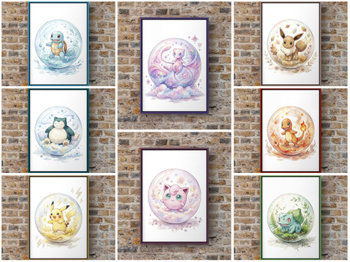 Pokemon bubble wall art - bubble,