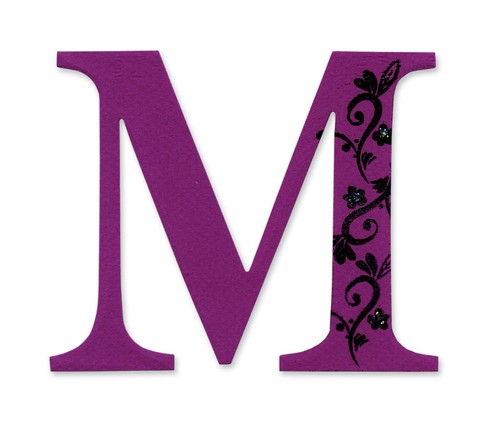 Sassy serif letter - m,