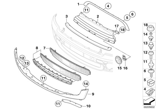 Mini genuine front grille - mini,