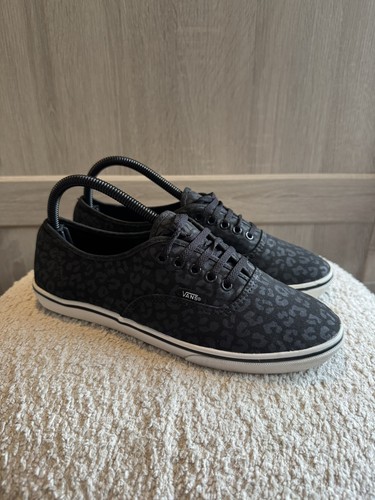 Vans leopard black trainers - black,