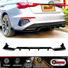 Audi S3 A3 S Line Diffuser 8Y Saloon Rear Lip Valance 2020+ Body Kit Bumper Lip