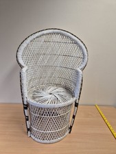 Vintage Wicker Peacock Childs