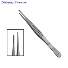 DeBakey Vascular Surgical Thumb Tissue Forceps Atraumatic Tweezers Instruments 