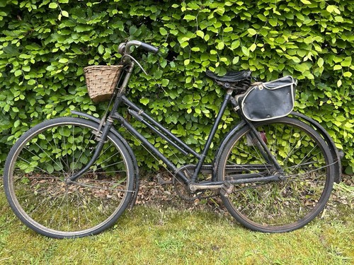 Ladies vintage bicycle with - ladies,