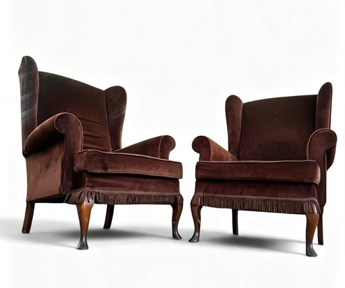 Pair antique armchairs - pair,