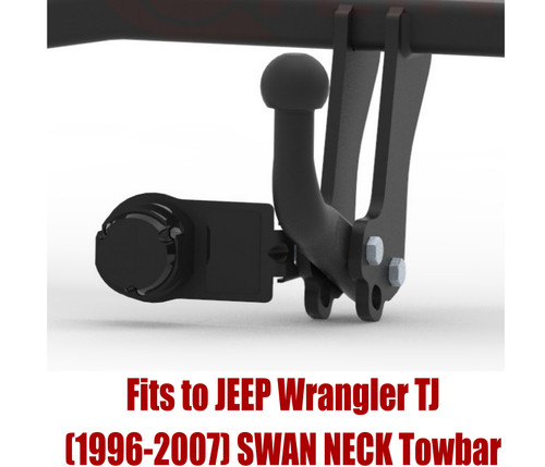 Swan neck tow bar for - neck, jeep