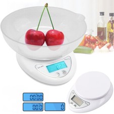 LCD Digital Kitchen Scales Electronic Cooking Food Weigh Measuring Scale 1G-5KG