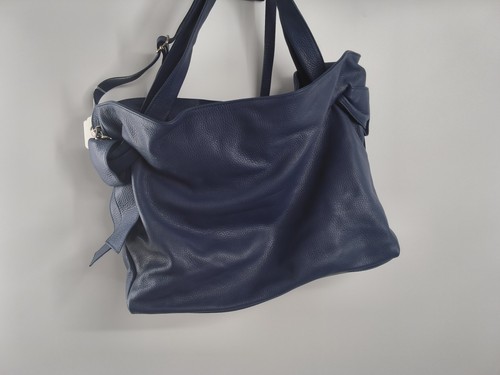 Borse pelle blue leather - borse, in