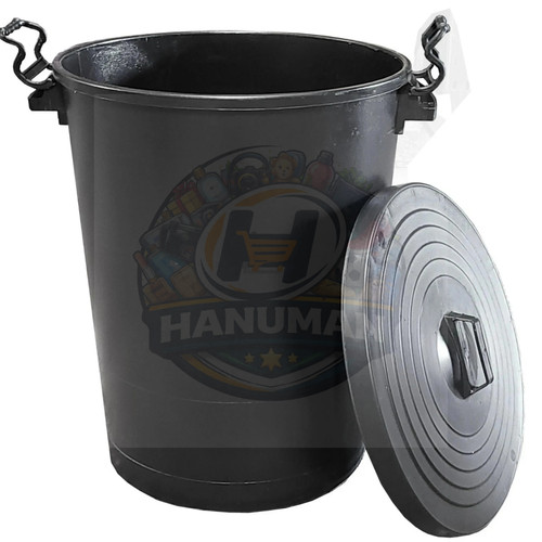 Plastic black bin - black, garden