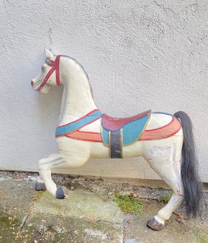 Antique childs carousel horse - childs,