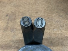 Vintage Eclipse 10mm Letter Stamp Punches B and O
