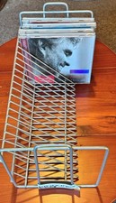 IKEA VINK Metal CD Storage Rack Wire Retro Desktop Y2K - 31cm x 15cm - Holds 20