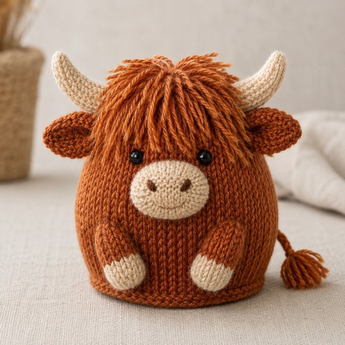 Highland cow chocolate orange - cow,