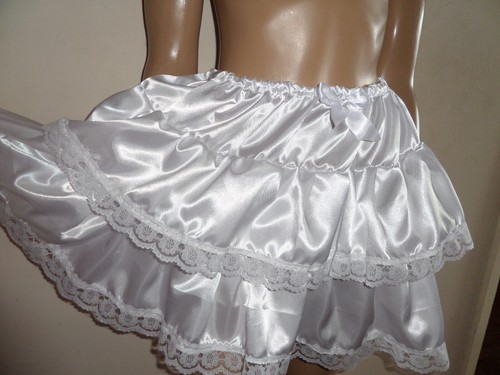 Adult sissy white - white, frilly