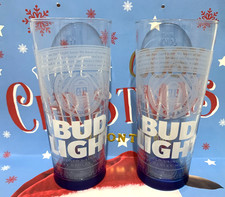 Bud Light Glass Pint Glasses x