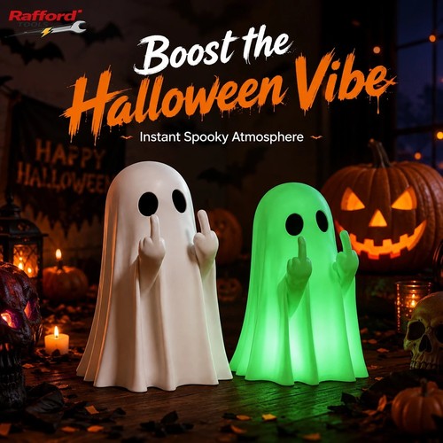 Cute middle finger ghost - middle,