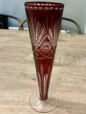 Vintage Ruby Red Cut Glass
