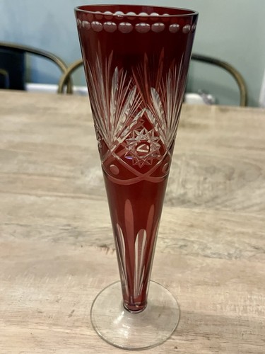 Vintage ruby red - red, cut