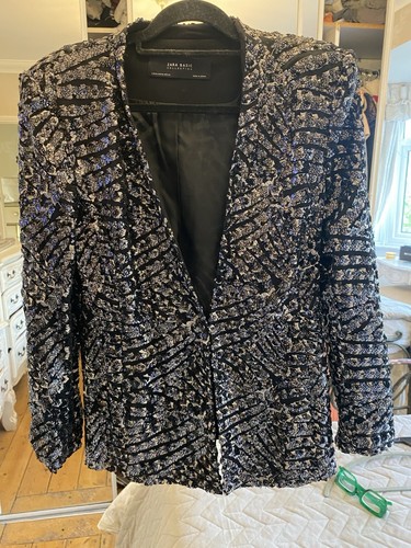 Zara black sequin jacket as - zara,
