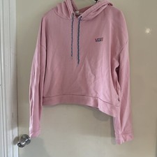 Vans - Pink Cropped Hoodie - Size Small