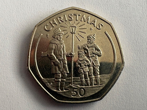 1991 gibraltar christmas - 1991, 50p