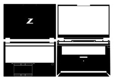 Carbon Vinyl Laptop Sticker Skin Decal Guard Cover for HP ZBook Fury 15 G7 15.6"