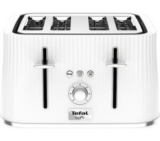Tefal TT760140 NEW 4 Slice Toaster with  Defrost & Reheat Function 1700w White
