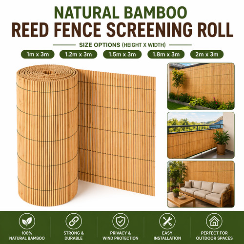 Natural bamboo reed - natural,