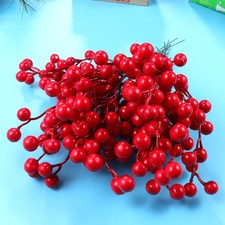  3 Count Berries for Wreath Making Artificial Berry Holiday Decorations