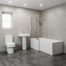 Bathroom Suite L Shaped Shower