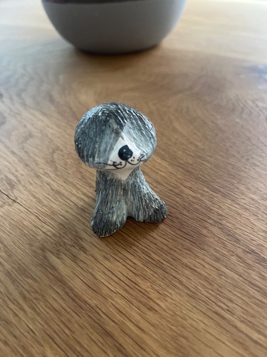 Vintage dog figurine pottery - vintage, figurine,