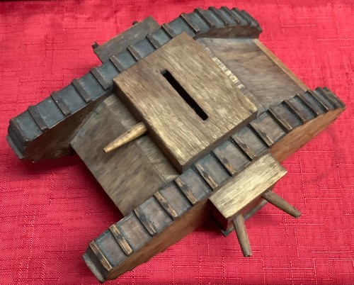 Wwii wooden trench art - wooden,