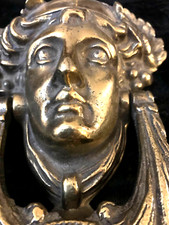 Vintage Brass Medusa Door