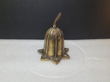 Vintage Brass Bell - Flower