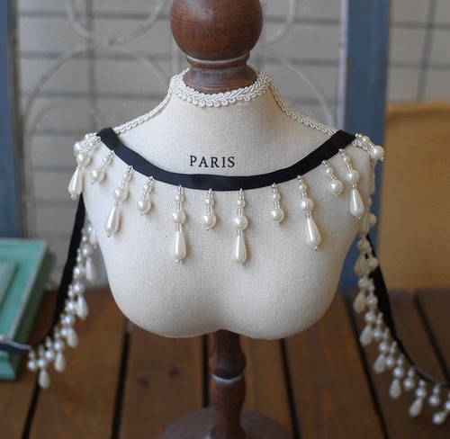Tassel beaded trim dangling - trim,,