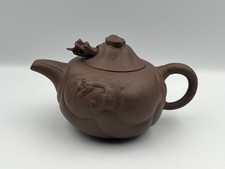 Vintage Yixing clay teapot, with moving dragons head & tongue.