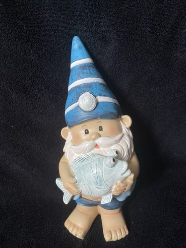 Blue 21cm novelty garden - 21cm, gnome