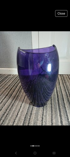 Hurricane vase amythest party - vase,