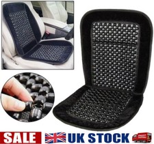Black Wooden Car Van Taxi Bead Beaded Comfy Massage Seat Cover Cushion Office UK