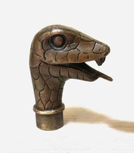 Victorian old bronze cane - victorian,